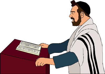 A Jewish cantor, the model for response singing
